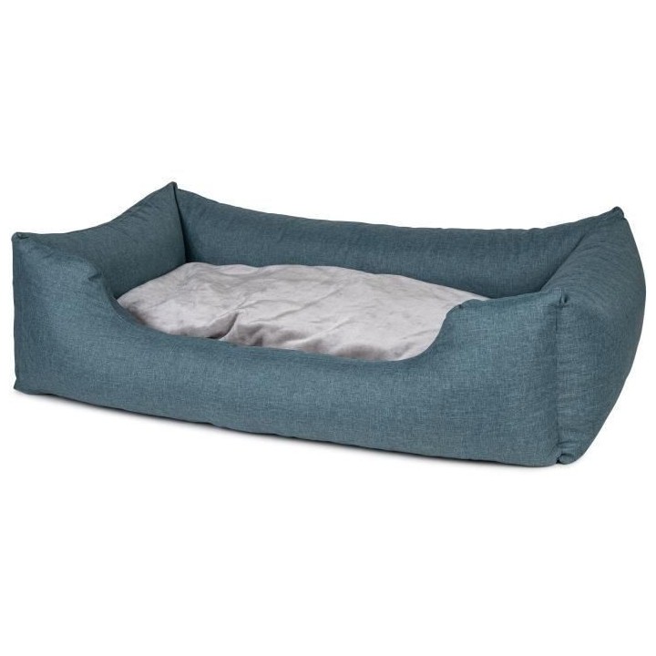 VADIGRAN Panier carré Ares - 100 cm - Turquoise - Pour chien