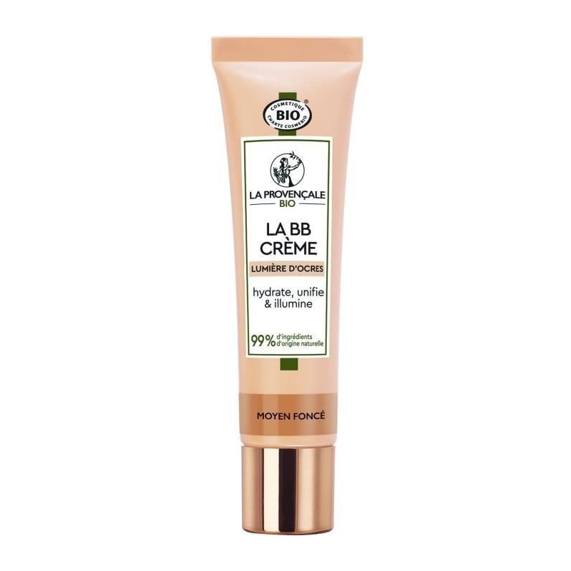 Creme hydratant BB La Creme Lumiere d'Ocres LA PROVENCALE BIO - Moyen foncé