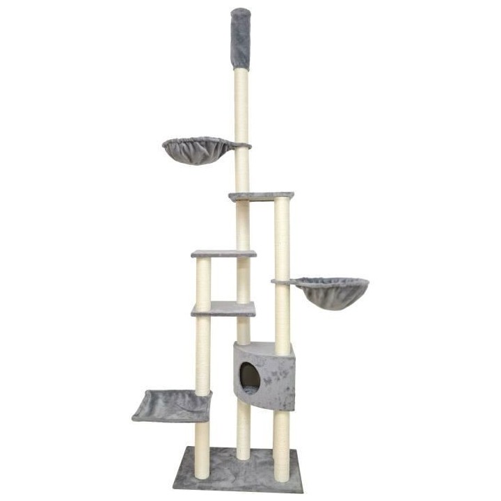 Arbre a chat WILLOW - 131x116x263 cm - Gris