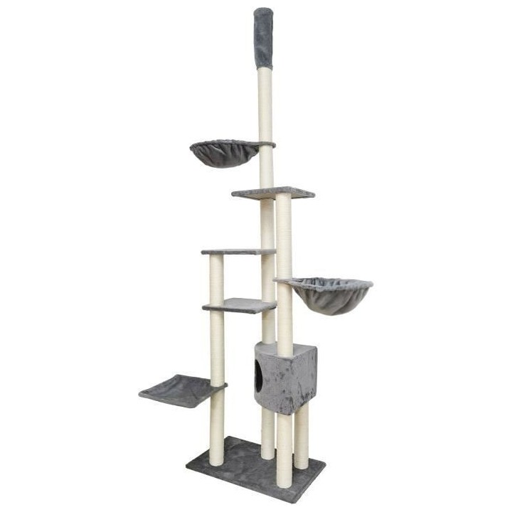 Arbre a chat WILLOW - 131x116x263 cm - Gris
