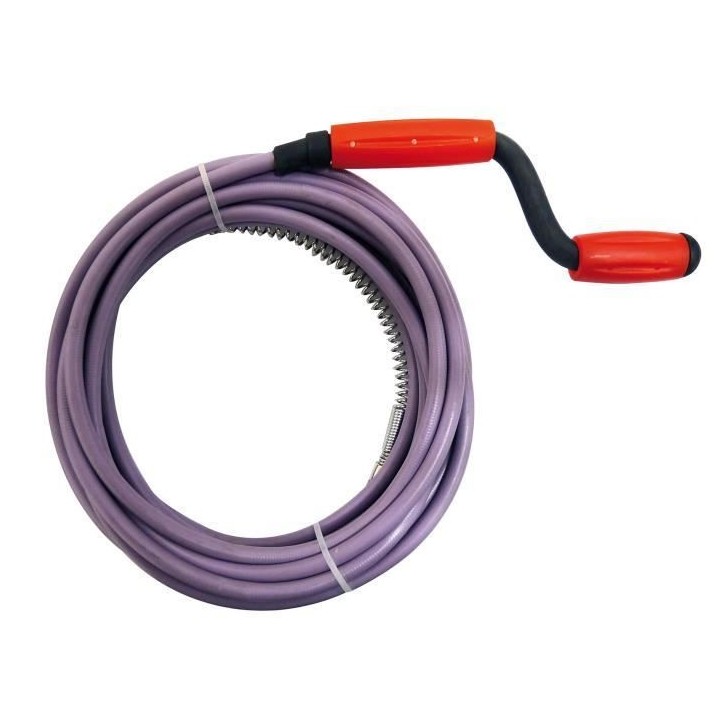 MEJIX Déboucheur d'évier gainé - Ø 8 mm x 7 m