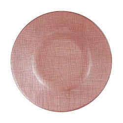 Assiette plate Rose verre 6...