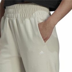 Pantalon de sport long Adidas Aeroready Studio Femme Beige