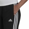 Pantalon de sport long Adidas Essentials Studio Lounge Cuffed 3 Stripes Femme Noir