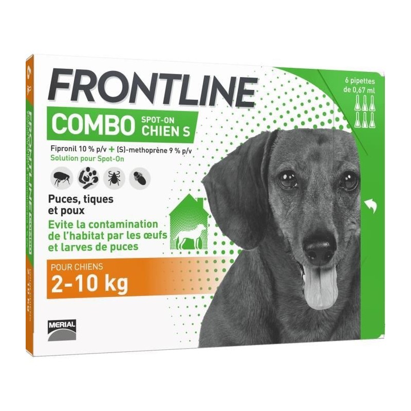 Frontline Combo Chien S 6 pipettes