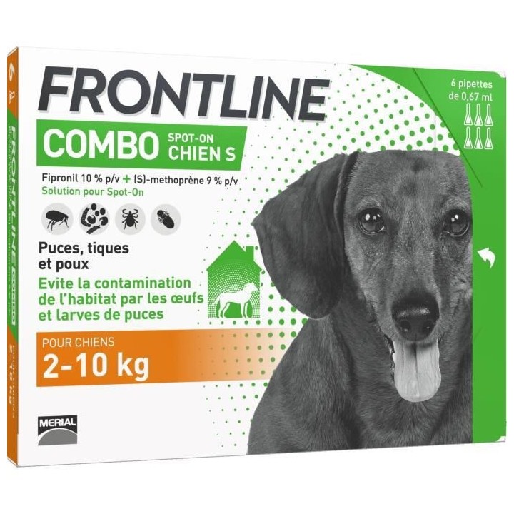 Frontline Combo Chien S 6 pipettes