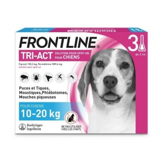 Frontline Tri-Act Chiens M 10-20 kg 3 Pipettes