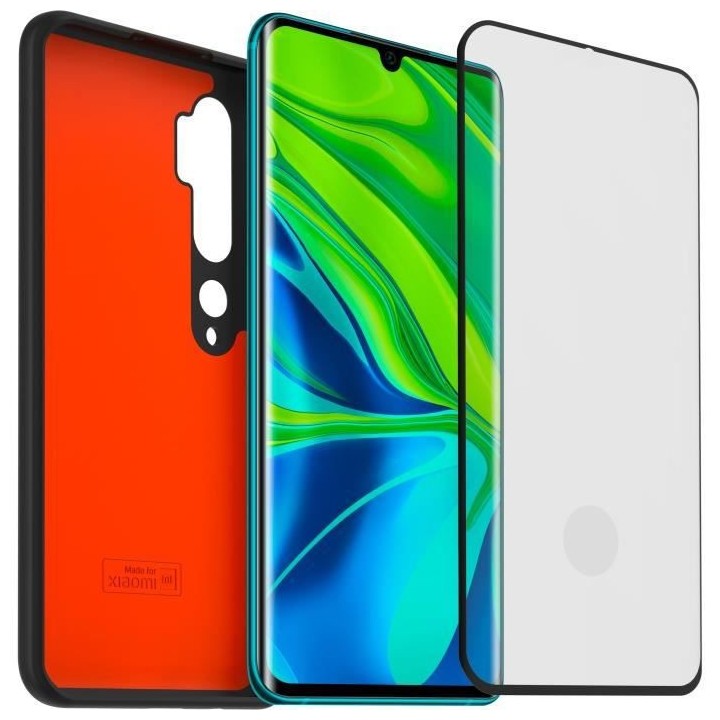 Pack Coque et Verre trempé pour Xiaomi Mi Note 10 + Assurance casse d