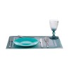 Assiette plate Turquoise verre 6 Unités (21 x 2 x 21 cm)