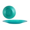 Assiette plate Turquoise verre 6 Unités (21 x 2 x 21 cm)