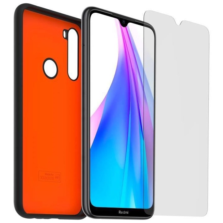 Pack Coque et Verre trempé pour Xiaomi Remdi 8T + Assurance casse dur