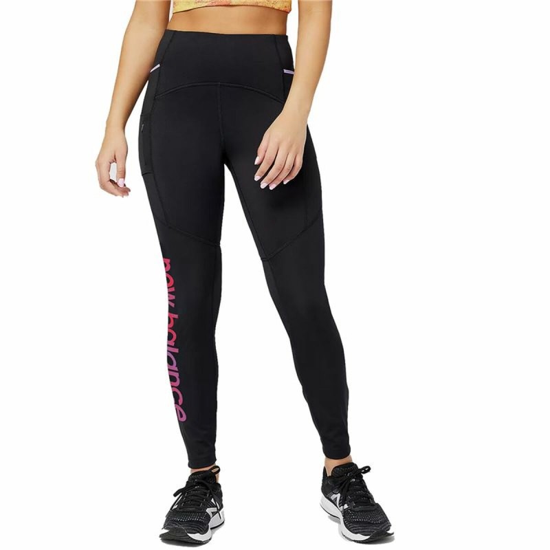 Leggings de Sport pour Femmes New Balance Impact Run AT Heat Tight Femme Noir