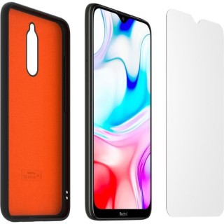 Pack Coque et Verre trempé pour Xiaomi Redmi 8 + Assurance casse dura