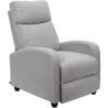 DREAM - Fauteuil de relaxation - Tissu - Gris - L 67 x P 98 x H 97 cm