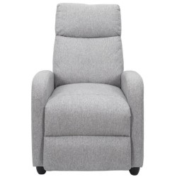 DREAM - Fauteuil de relaxation - Tissu - Gris - L 67 x P 98 x H 97 cm