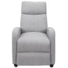 DREAM - Fauteuil de relaxation - Tissu - Gris - L 67 x P 98 x H 97 cm