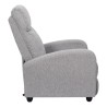 DREAM - Fauteuil de relaxation - Tissu - Gris - L 67 x P 98 x H 97 cm