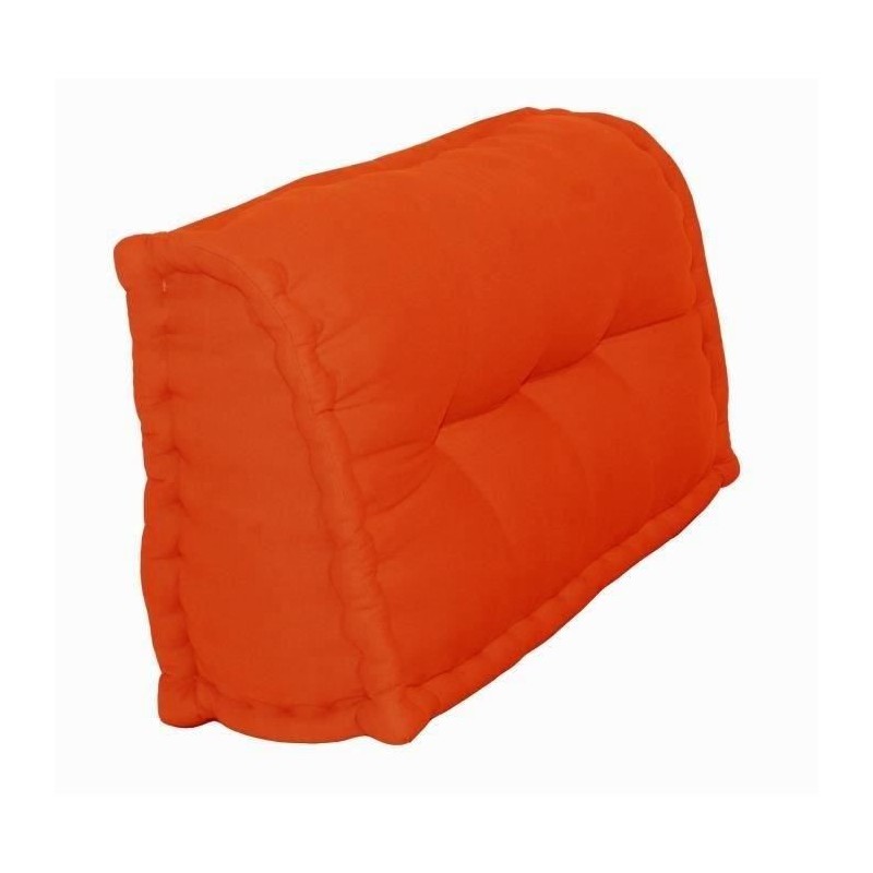 Dossier Cale-Reins 100% coton 60x22/11xH45 cm orange