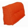 Dossier Cale-Reins 100% coton 60x22/11xH45 cm orange