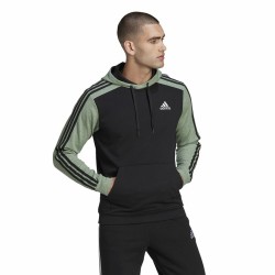 Sweat à capuche homme Adidas Essentials Mélange French Terry Noir