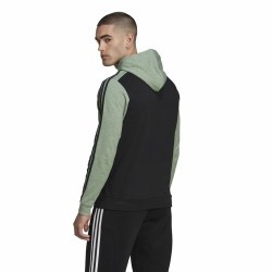 Sweat à capuche homme Adidas Essentials Mélange French Terry Noir