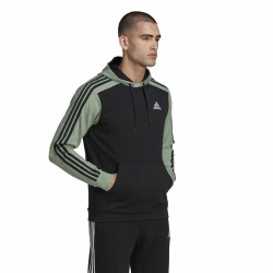 Sweat à capuche homme Adidas Essentials Mélange French Terry Noir