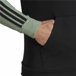 Sweat à capuche homme Adidas Essentials Mélange French Terry Noir