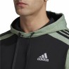 Sweat à capuche homme Adidas Essentials Mélange French Terry Noir