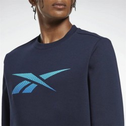 Sweat sans capuche homme Reebok Identity Fleece Crew Bleu foncé