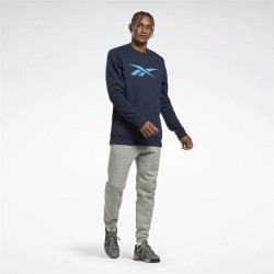 Sweat sans capuche homme Reebok Identity Fleece Crew Bleu foncé