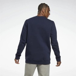 Sweat sans capuche homme Reebok Identity Fleece Crew Bleu foncé