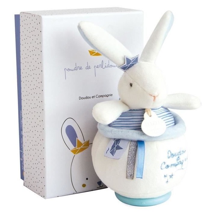 DOUDOU ET COMPAGNIE Lapin Matelot - Boîte a musique
