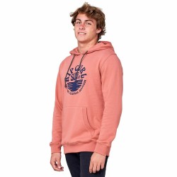 Sweat à capuche homme Rip Curl Essentials 3 Stripes French Terry Saumon