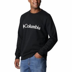 Sweat sans capuche homme Columbia Logo Fleece Crew Noir