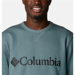 Sweat sans capuche homme Columbia Logo Fleece Crew Bleu