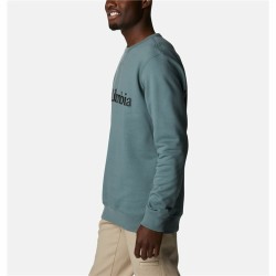 Sweat sans capuche homme Columbia Logo Fleece Crew Bleu