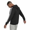 Sweat à capuche homme Adidas Essentials 3 Stripes Noir