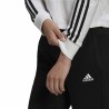 Sweat à capuche femme Adidas Essentials Cropped 3 Stripes Blanc