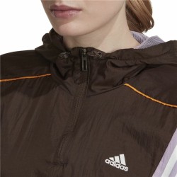 Sweat à capuche femme Adidas Hyperglam Marron