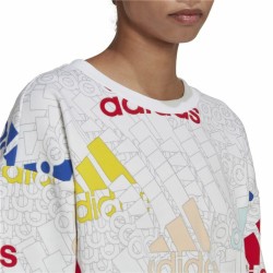 Sweat sans capuche femme Adidas Essentials Multi-Coloured Blanc