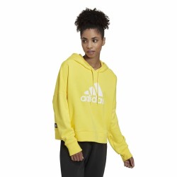 Sweat à capuche femme Adidas Future Icons Badge of Sport Jaune