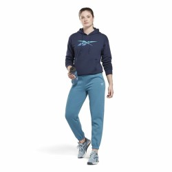 Sweat à capuche femme Reebok Doorbuster Identity Bleu foncé