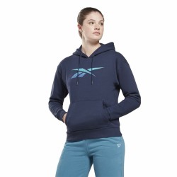 Sweat à capuche femme Reebok Doorbuster Identity Bleu foncé