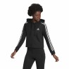 Sweat à capuche femme Adidas Essentials 3 Stripes Noir