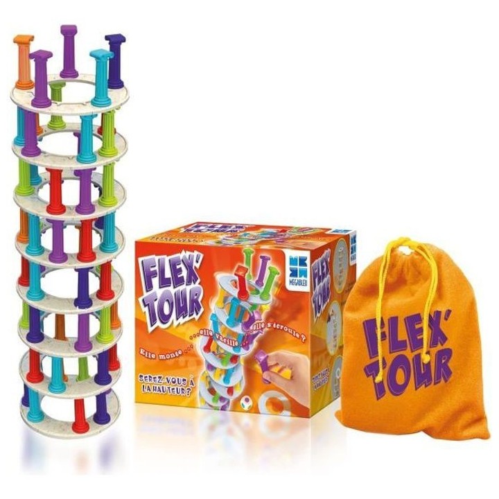 Flex Tour - Version Petite Boîte - Jeu de Société - MEGABLEU