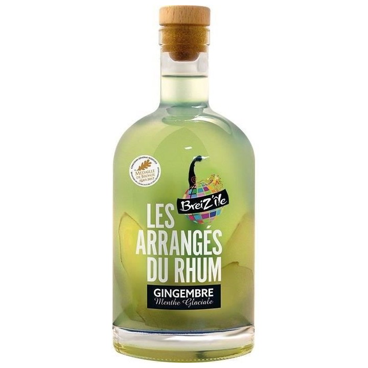 Breiz'Ile - Les arrangés du rhum - Punch au rhum - Gingembre Menthe -