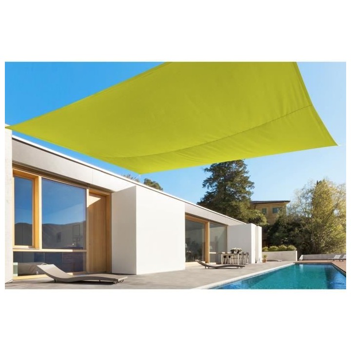 toile rectangulaire 2,45x3,45M vert anis