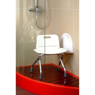 Chaise de douche pliante AUTONOMIE ET BIEN eTRE TMI 3471 - Tubes alumi