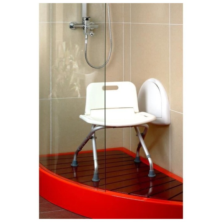 Chaise de douche pliante AUTONOMIE ET BIEN eTRE TMI 3471 - Tubes alumi