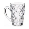 Tasse Diamant Transparent verre (110 ml) (6 Unités)